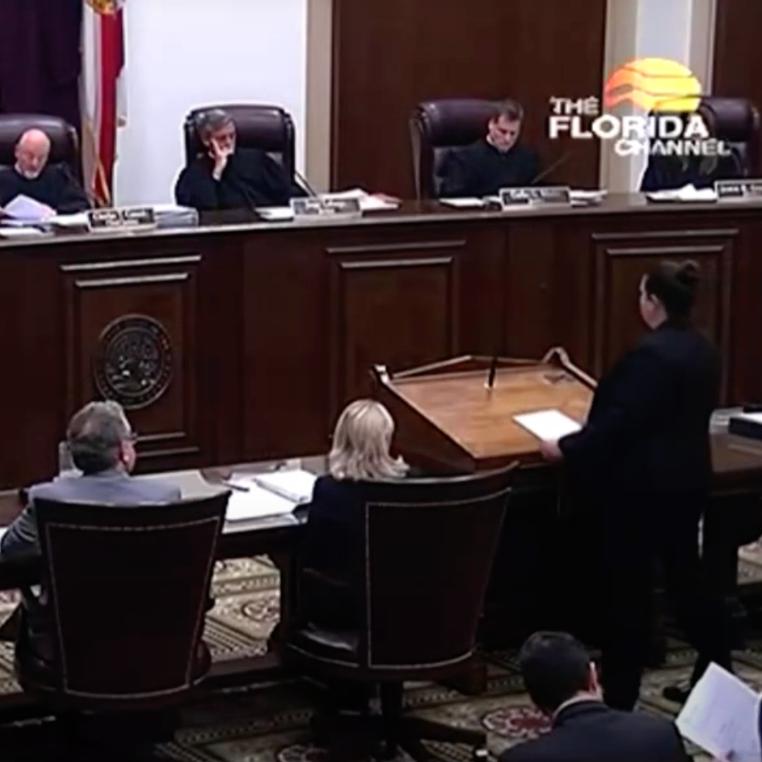D R F Staff advocating at Florida Supreme Court