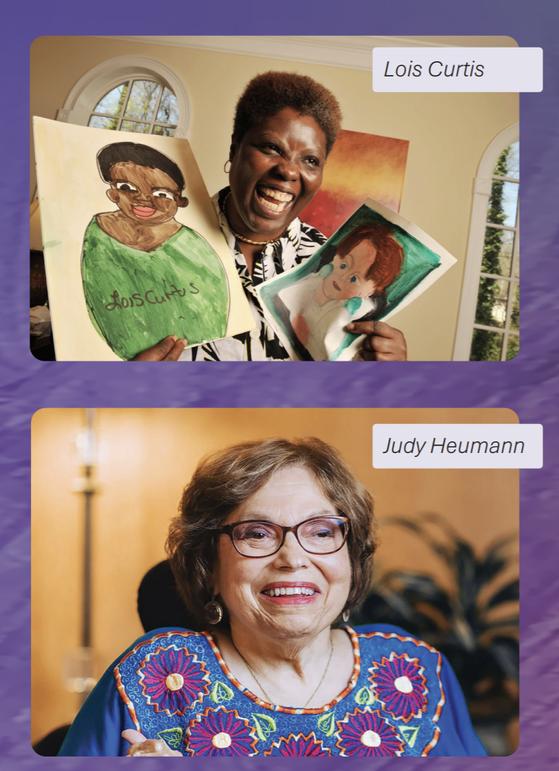 Lois Curtis and Judy Heumann smiling.