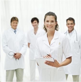 Photograph of a smiling facility staff.