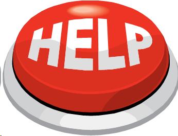 Image of a large red button with the word "HELP!" on it.