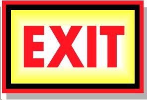 Image of an exit sign.