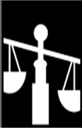 Silhouette of the Scales of Justice.